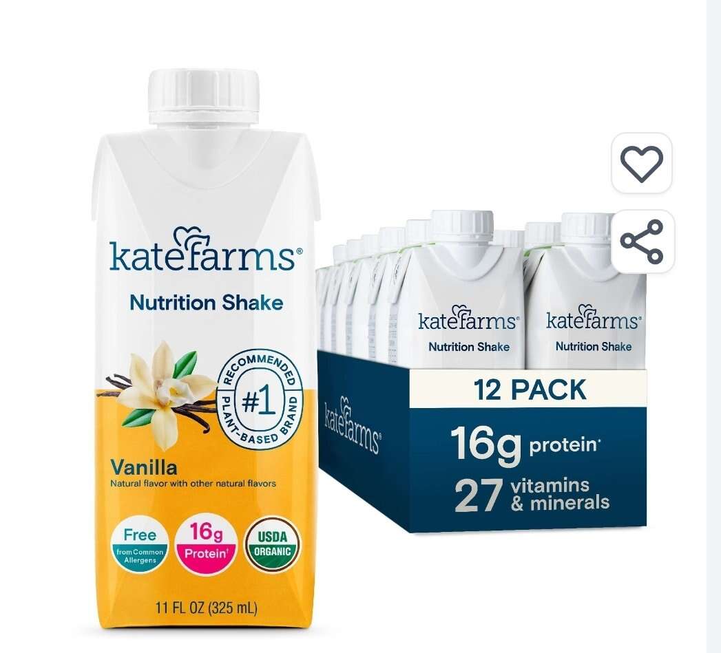 Kate Farms Nutrition Shakes (12 pack)