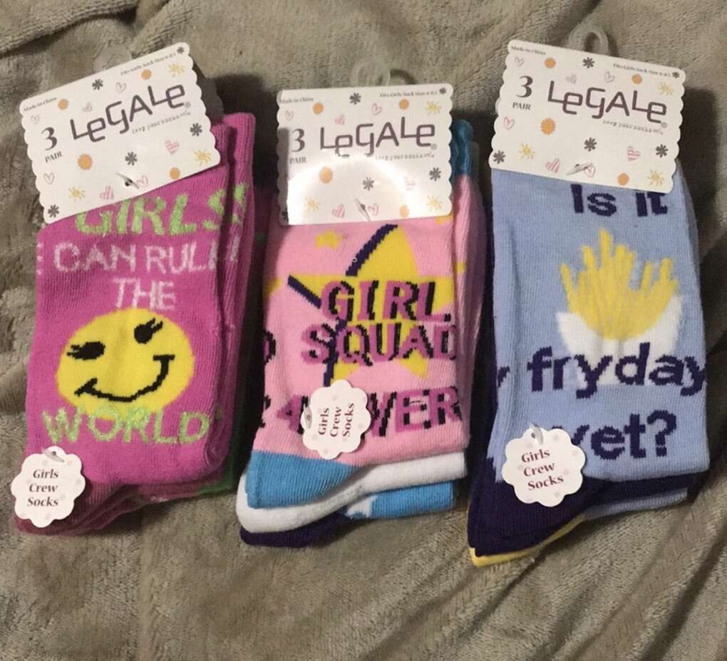 3 Packs Of Girls Socks