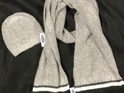 Hat And Scarf- Grey