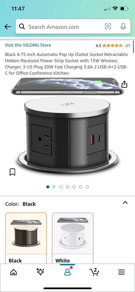 Pop Up Outlet Socket