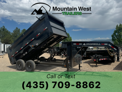 2024 Iron Bull Trailers 7x14-14K Gooseneck Dump Trailer w/ 48" Sides