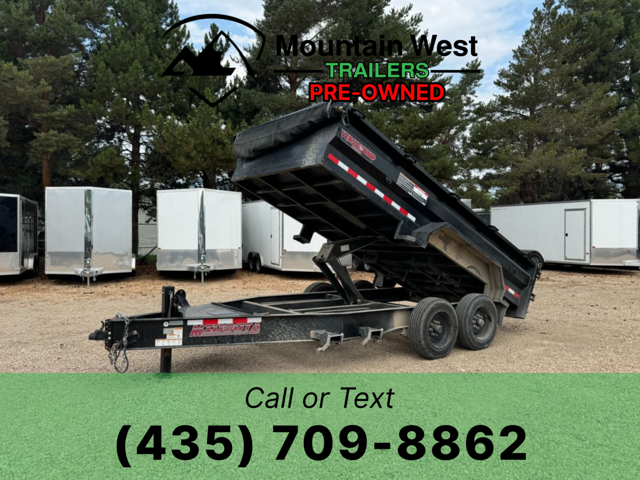 2021 USED Midsota VERSADUMP 7X14-17.6K Heavy-Duty Dump Trailer