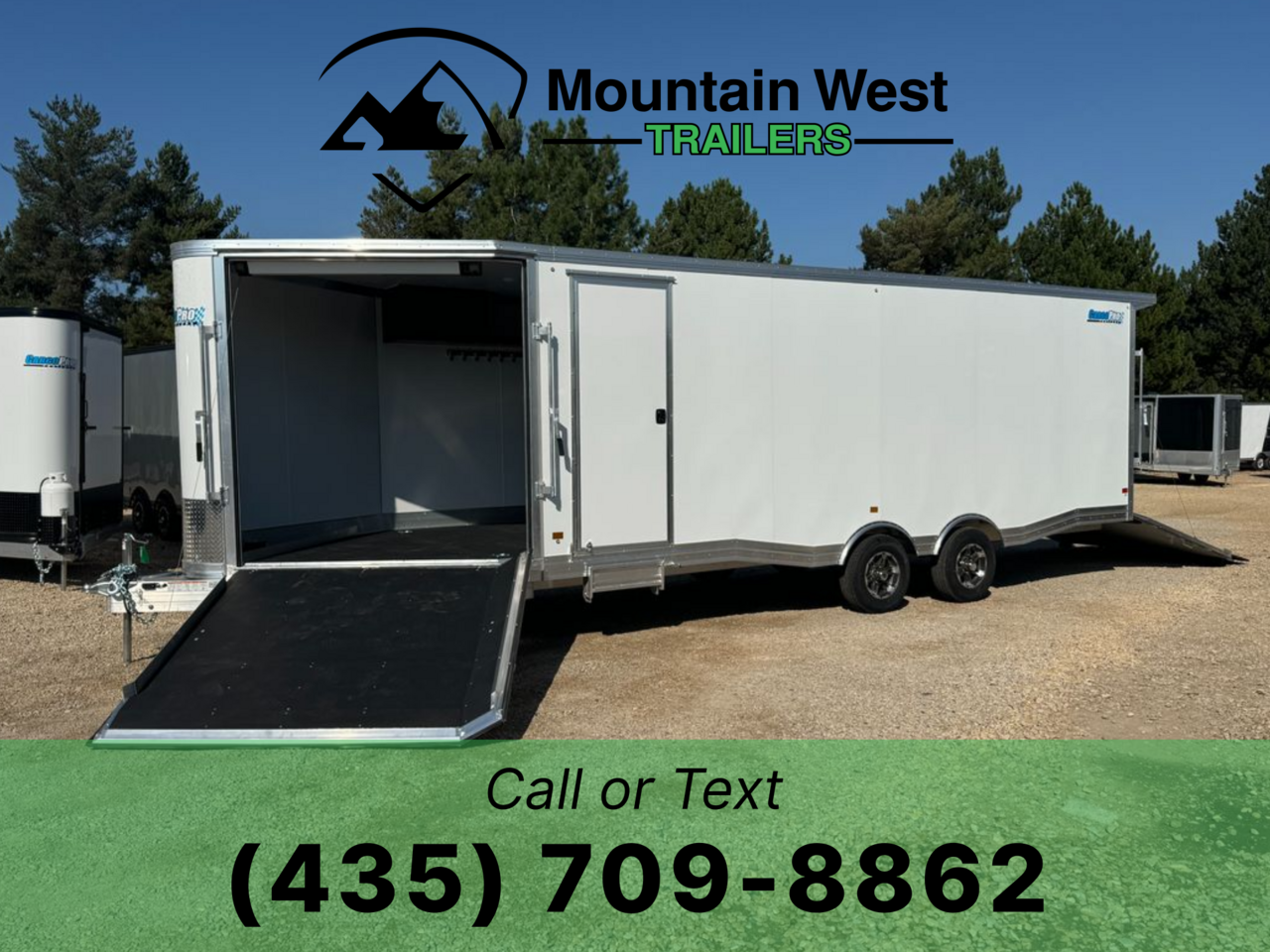 2025 CargoPro ALL SPORT 8.5X24+4' V-Nose Aluminum Enclosed Snowmobile Trailer