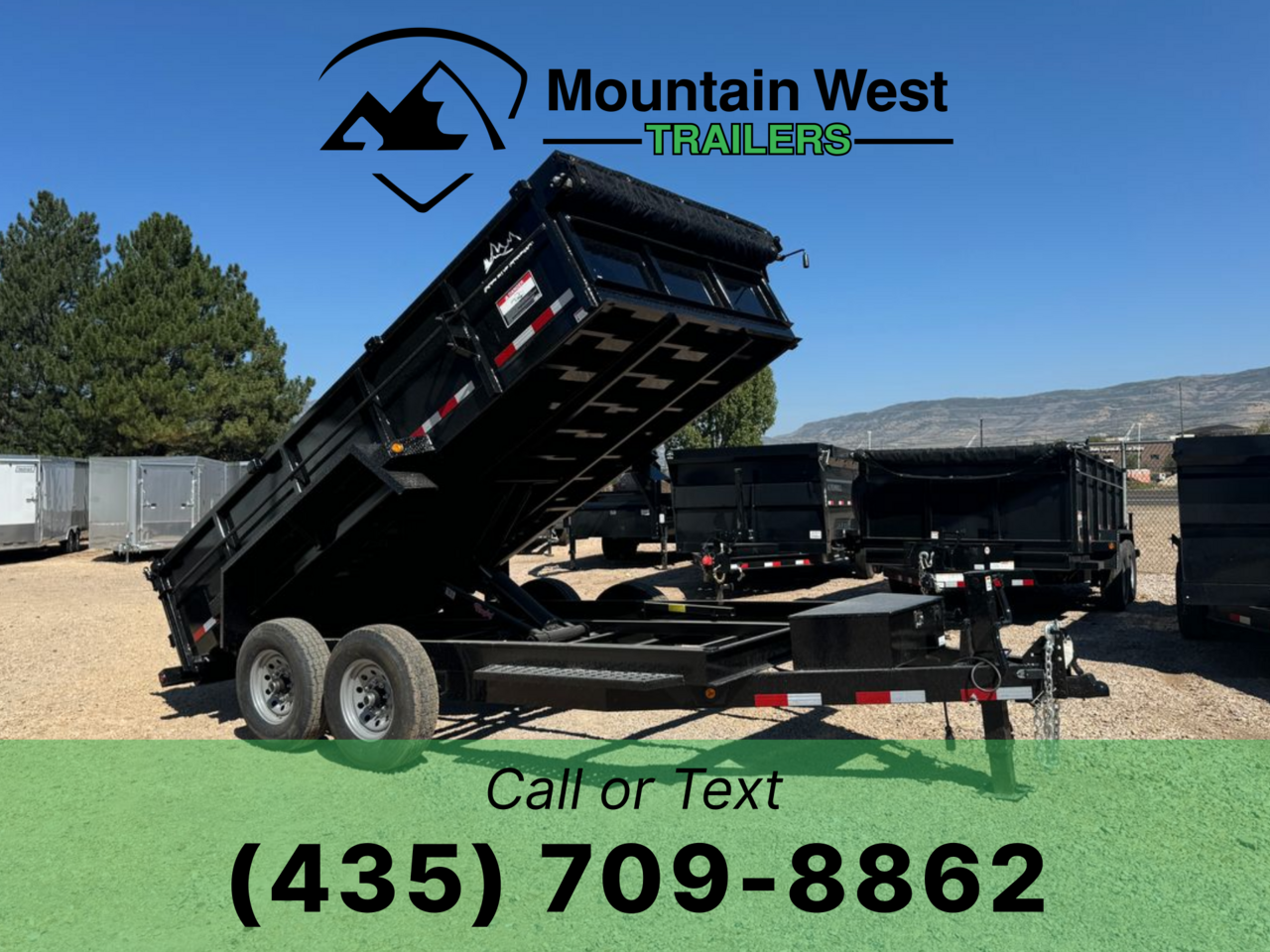 2025 Snake River Trailer 7X14-14K Dump Trailer with 26" Side Walls