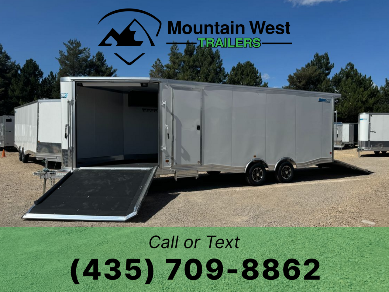 2025 CargoPro ALL SPORT 8.5X22+5' V-Nose Aluminum Enclosed Snowmobile Trailer