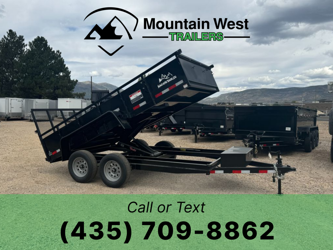 2025 Snake River Trailer DUTILITY 6X12.5-7K Dump/UTV Trailer