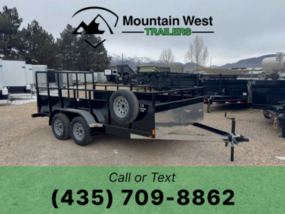 2025 C+B Quality 7X14 High Wall Utility Trailer