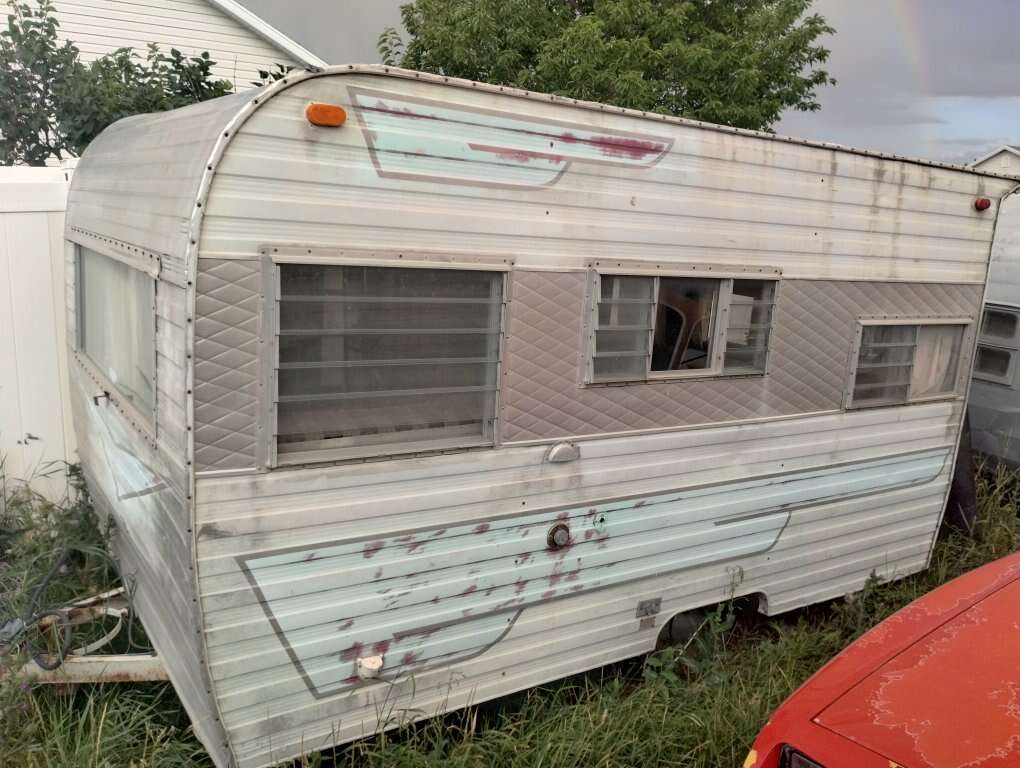64 cardinal vintage trailer