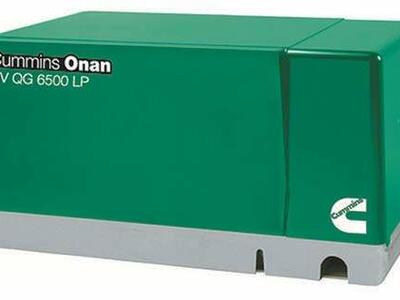 New Onan 6500 PROPANE generator with 3 year warranty, model # 6.5HGJAB-904