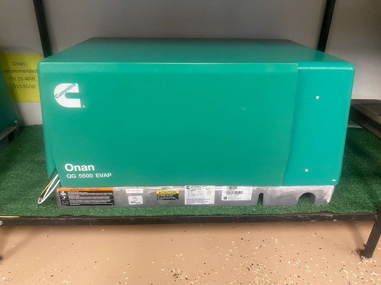 New 5500 Onan EVAP gasoline generators