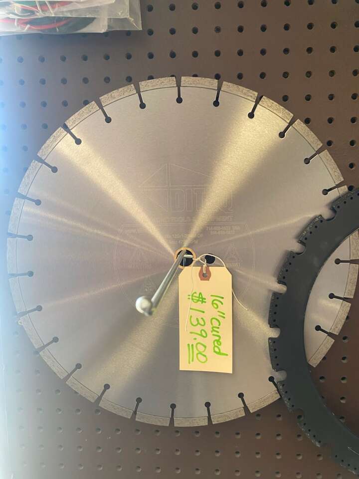 16 inch cured concrete diamond blade, DITEQ