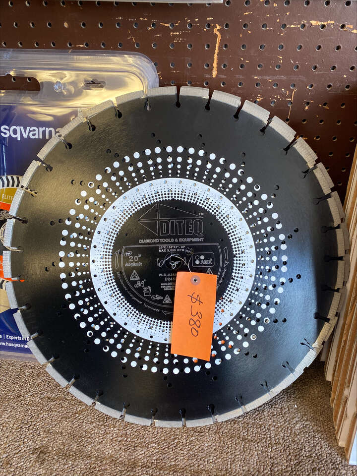 20 inch all purpose/asphalt walk behind saw blade
