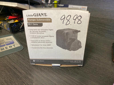 Little Giant Submersible pumps