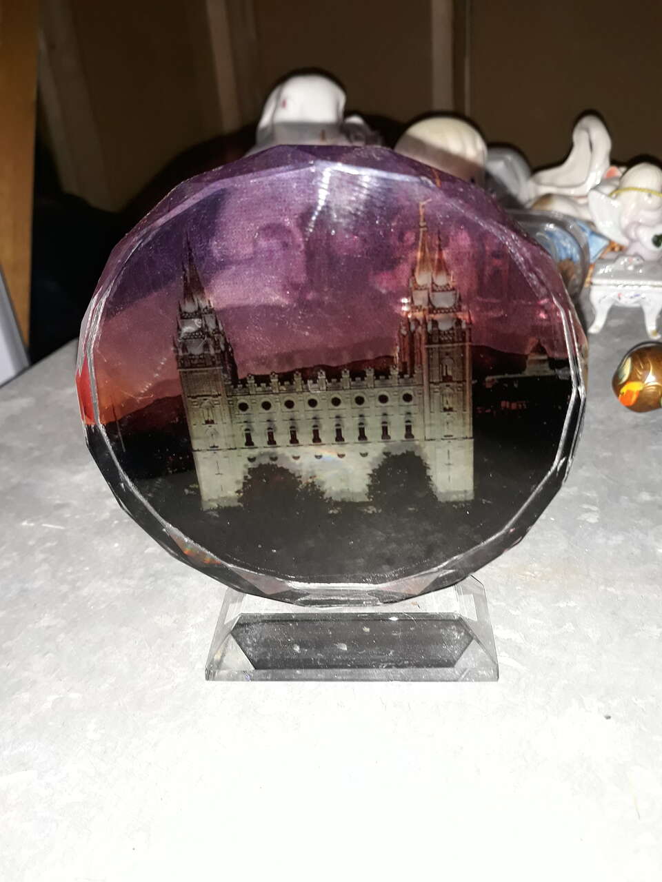 Glass Mormon Temple Picture