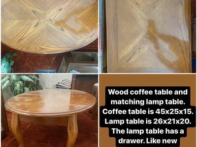 2 Table Set ; Coffee Table And Lamp Table
