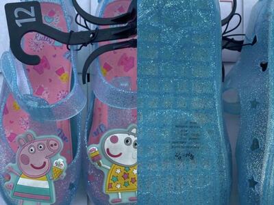 Size 12 New Girls Peppa Pig Sandles / Sandals