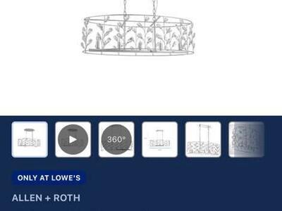 Allen & Roth Floria 5 Light Chandelier