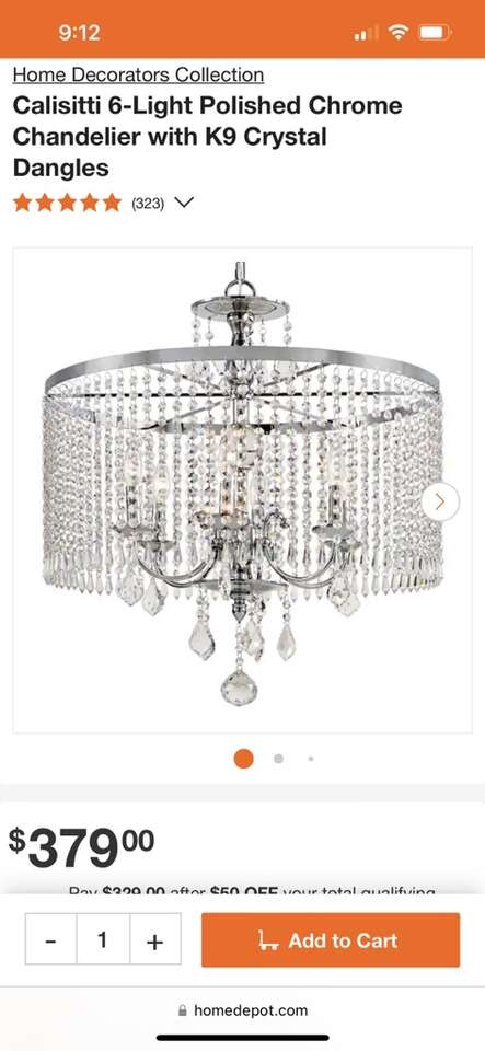Calisitti 6-Light Polished Chrome Chandelier