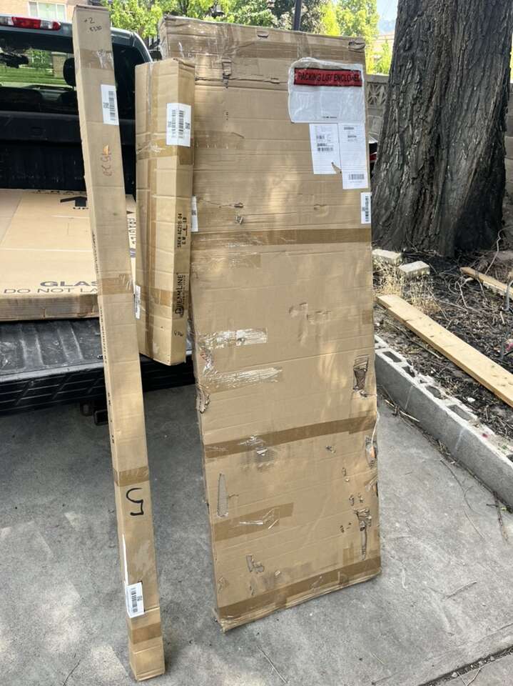 Brushed Nickel 38 1/8 In X 72 In Frameless Shower