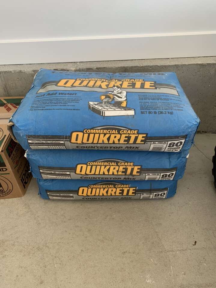 3 Quikrete Counter Top Mix