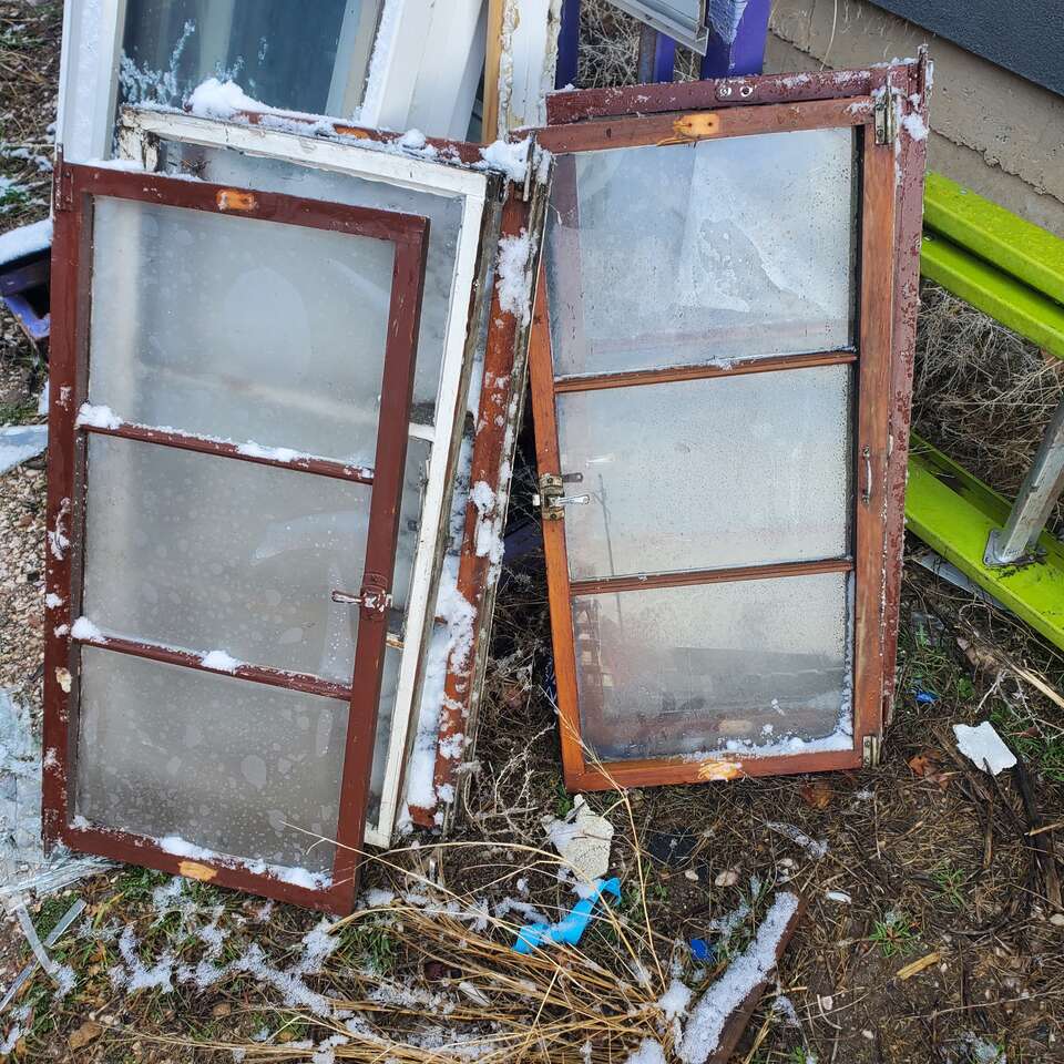 14 x 30 cool old wood windows