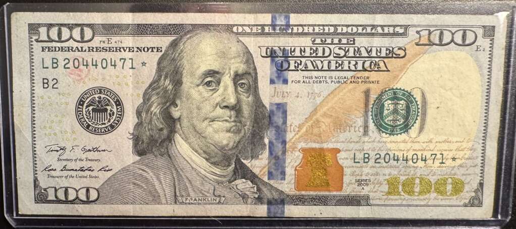 2009A Series Star Note. Lightly Circulated.