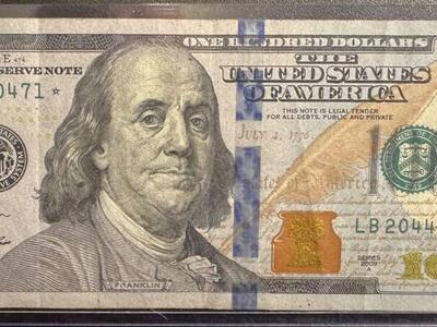 2009A Series Star Note. Lightly Circulated.