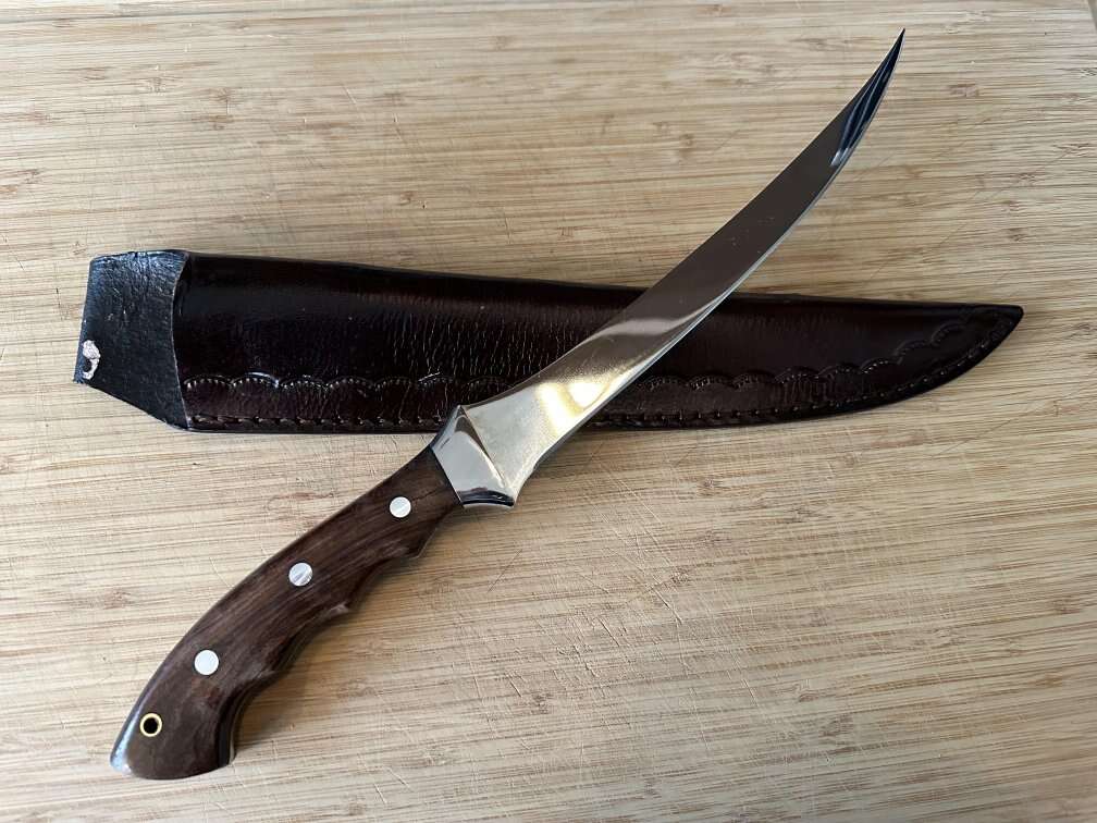 Handmade Filet Knife with case