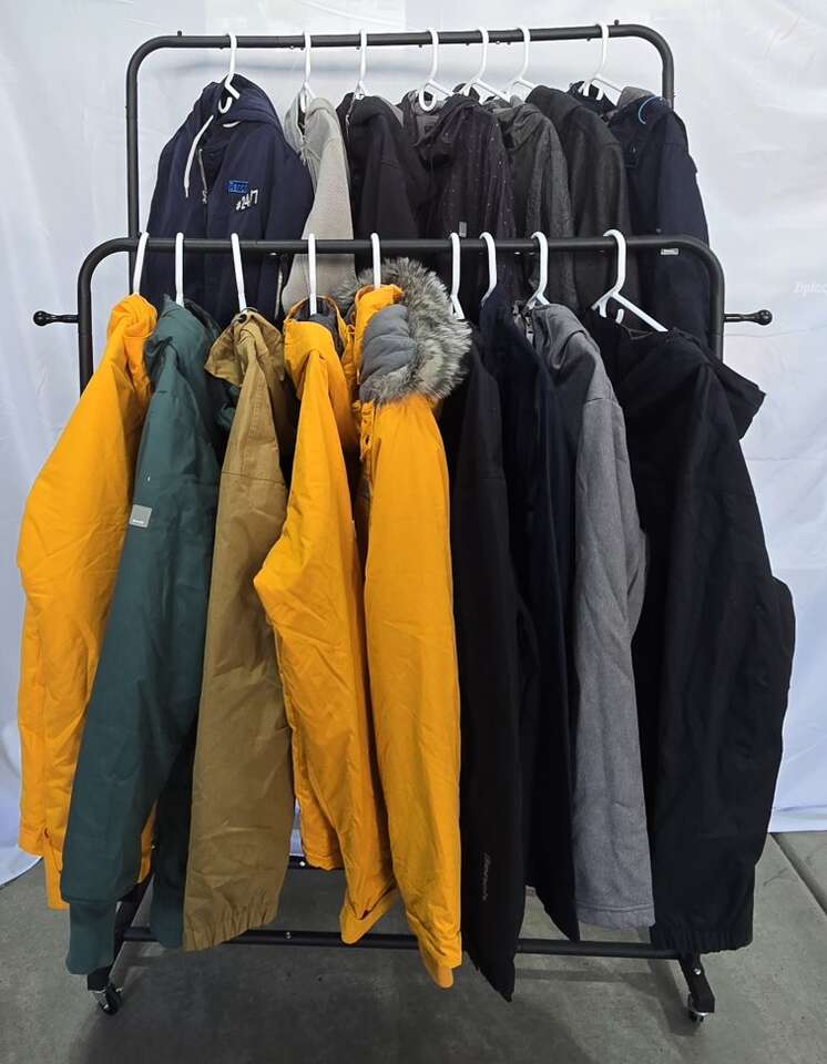 Woman's New Winter Clothes: Coat, Jacket, sweater.