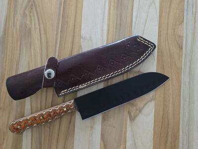 Handforged Santoku Knife with Case