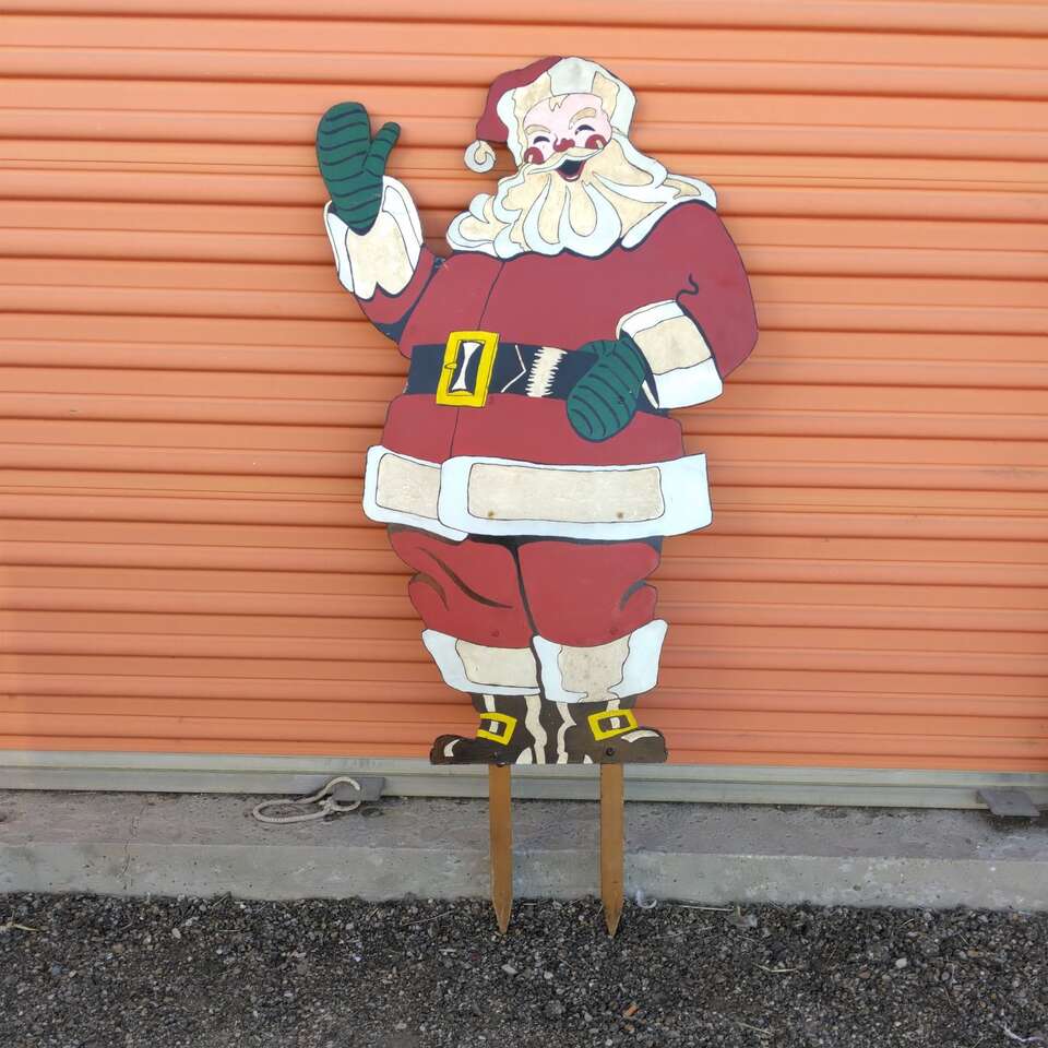 Vintage Easi-Bild Plywood Santa