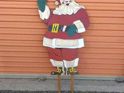 Vintage Easi-Bild Plywood Santa