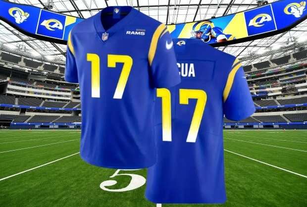New Puka Nacua Los Angeles Rams Nike On Field Jers