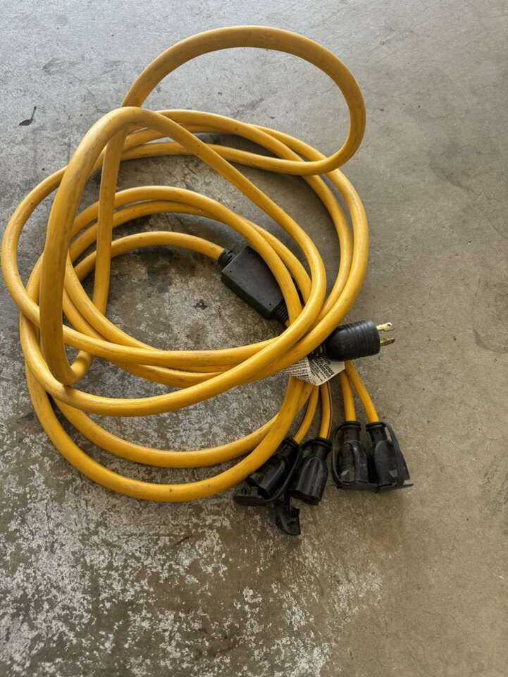 25’ Extension Cord 240 50 Amp