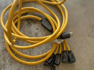 25’ Extension Cord 240 50 Amp