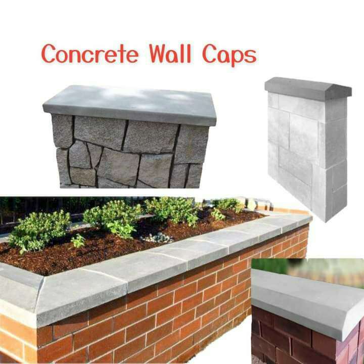 Concrete Wall Caps & Flat Caps for walls