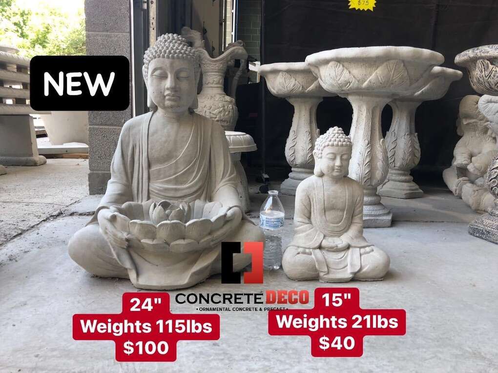 Concrete Buddha Statue HOME & YARD DECOR