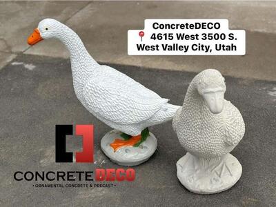 Concrete Porch Goose