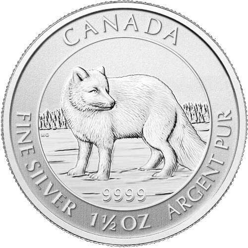 Canadian Arctic Fox Silver 1.5 Ounce Coin 2014