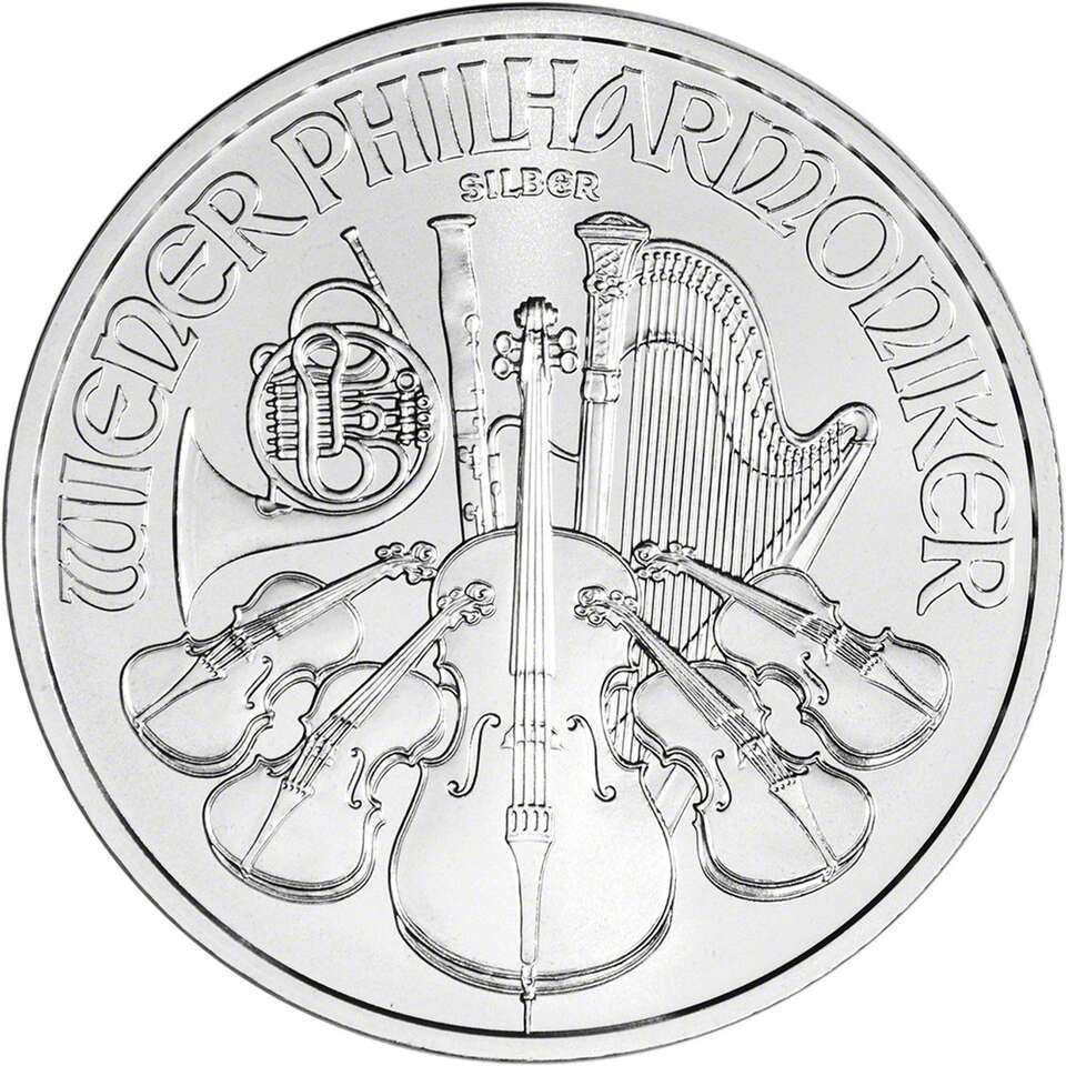 Austrian Philharmonic Silver 1 Ounce Coins