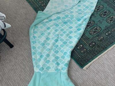 Soft Mermaid blanket for young children