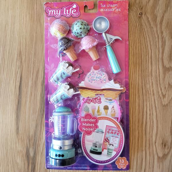 NEW! American Girl Doll Style Ice Cream Set