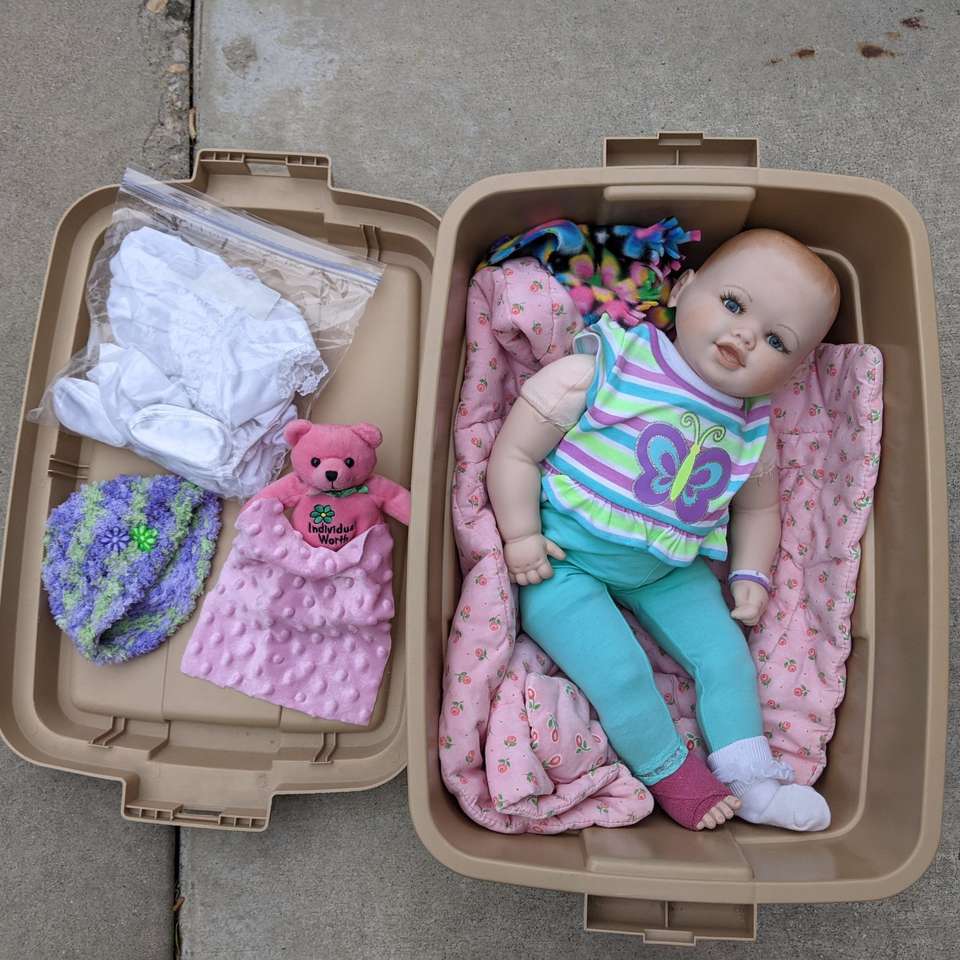 Porcelain Baby Doll with Extras