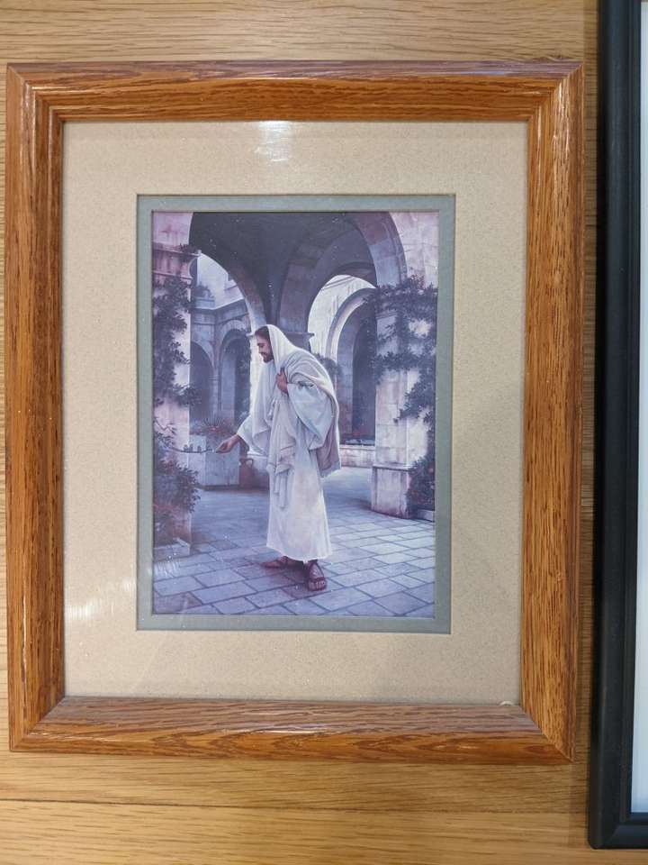 Jesus Framed Matted Art