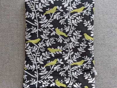 Black, White, Lime Green Bird Blanket
