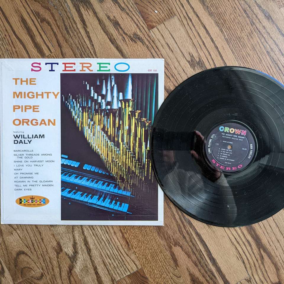 The Mighty Pipe Organ William Daly LP Vinyl Record