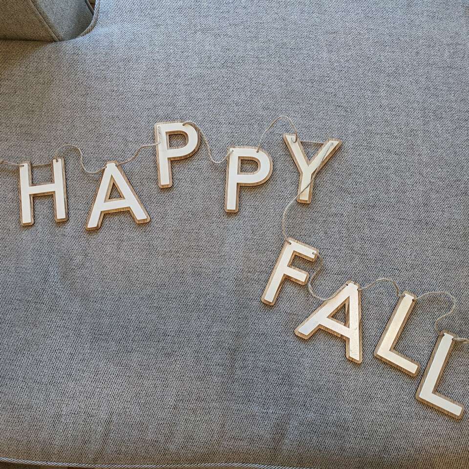HAPPY FALL Garland Banner