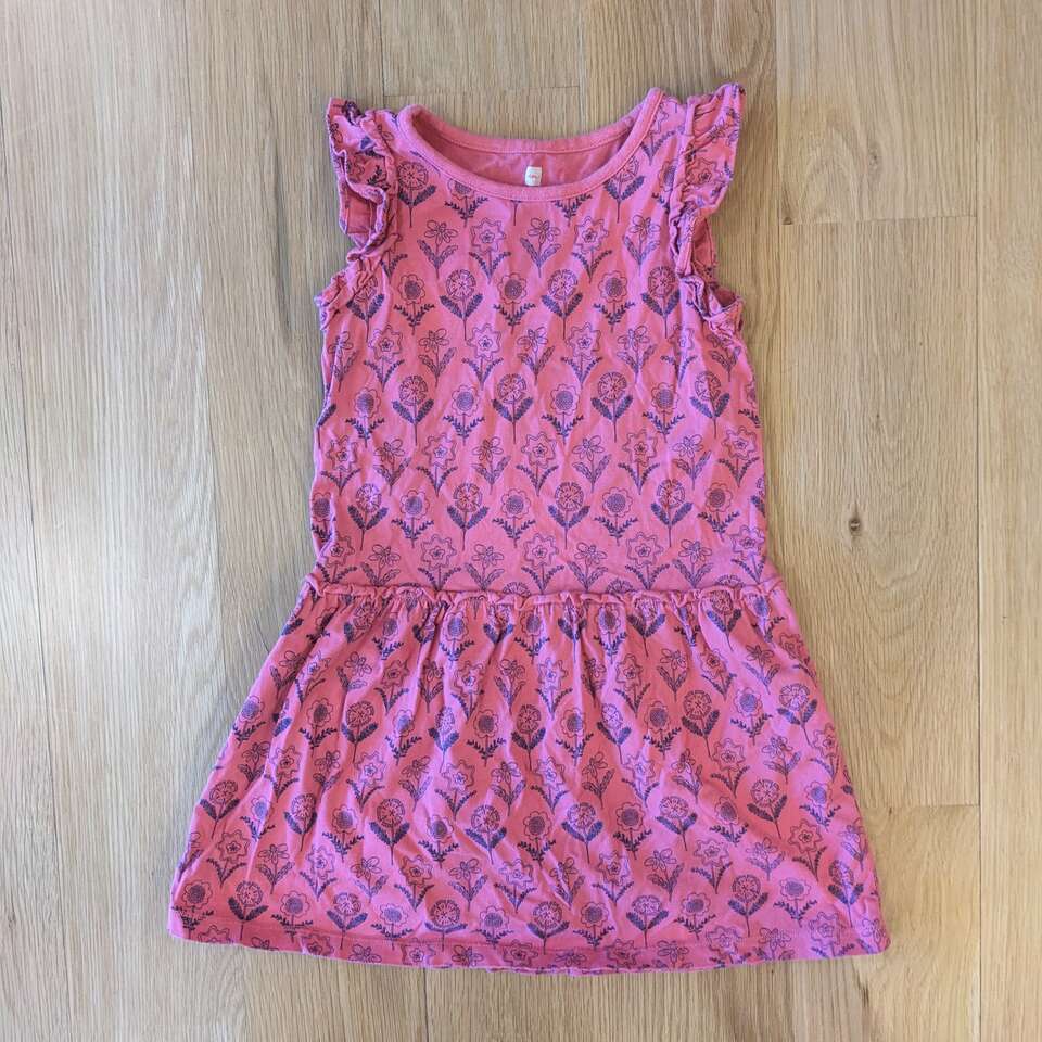 Tea Collection Pink Flower Dress - size 5