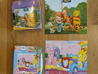 2 Puzzles - Care Bears & Winnie the Pooh