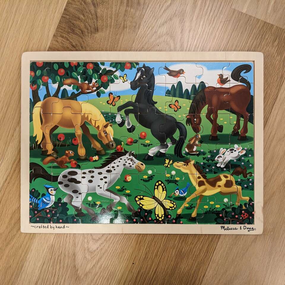 Melissa & Doug Frolicking Horses 48 Piece Puzzle